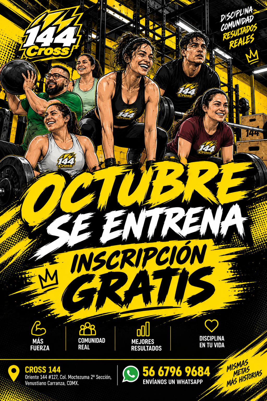 Promoción de octubre CROSS 144: inscripción gratis